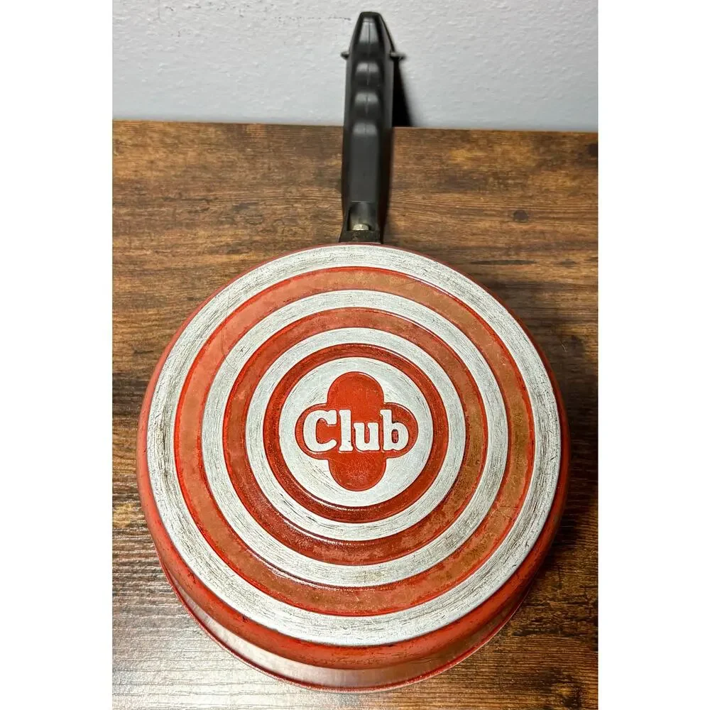 Vintage Club Aluminum Cookware 2 Quart Brown Saucepan Sauce Pot With Lid